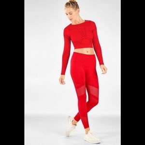 Fabletics Limitless 3-Piece Set in Red